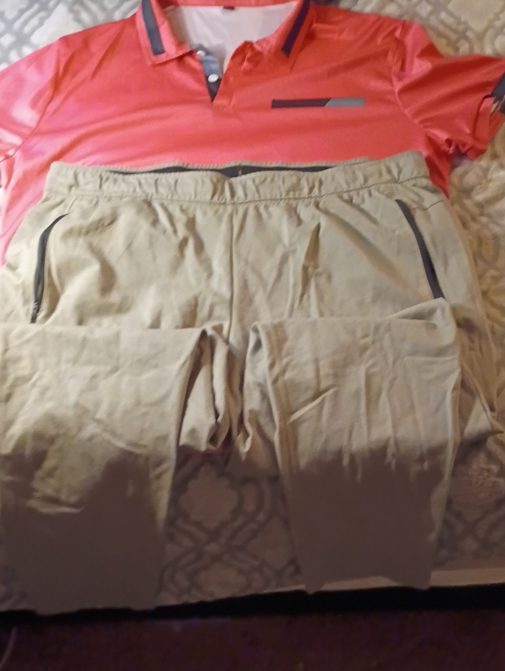 Athletic Works Khaki Drawstring Chinos